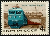 1966г. Железнодорожный транспорт. Электровоз ВЛ-80.