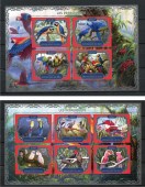 Попугаи.2Блока.Мали.2017г.